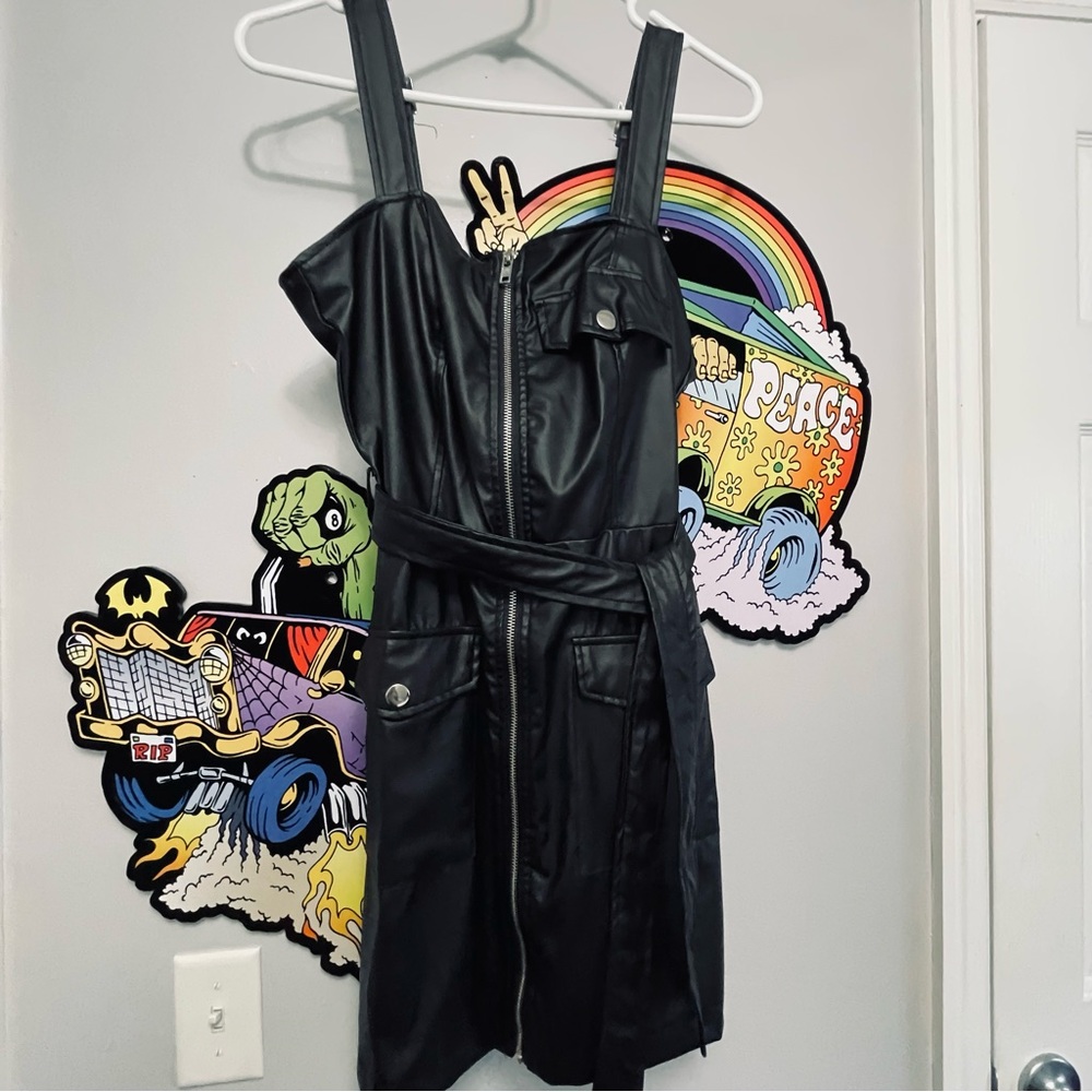 Women’s New Look Faux Leather Dress